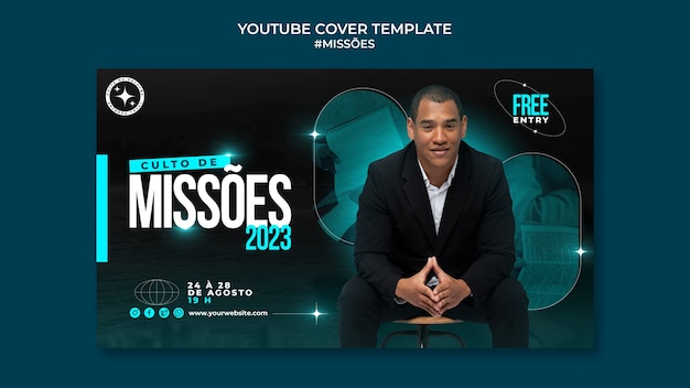 Missoes YouTube Cover Template: Design your Channel Art with Purpose