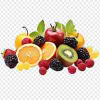 Free PSD mix fruits png isolated on transparent background