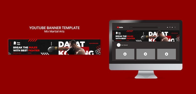 Mixed martial arts template design