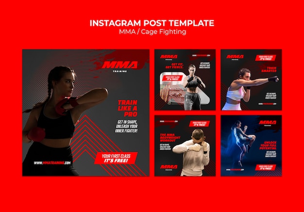 MMA Sport Template Design