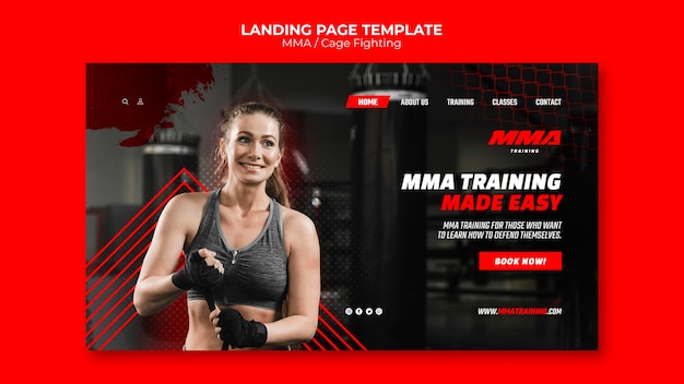 Mma sport template design