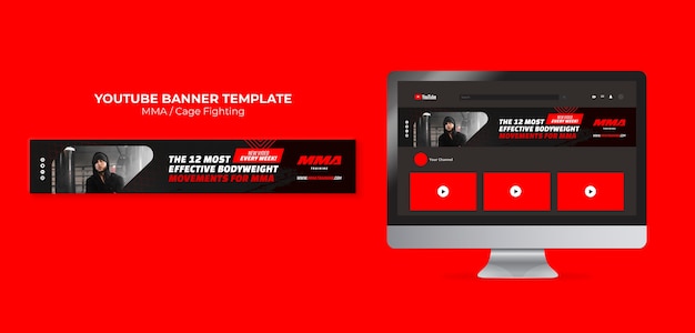 Free PSD mma sport template design