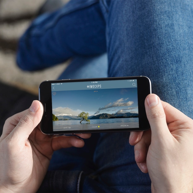Mobile Phone Screen Mock Up Design