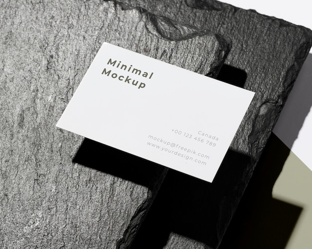 Mock-up business card arrangement