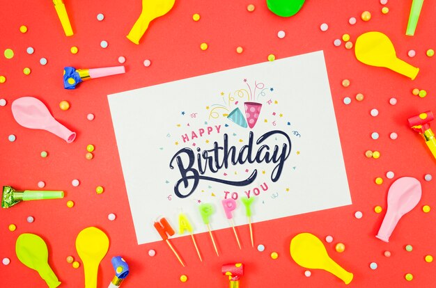 Download Free Psd Mock Up Happy Birthday Card