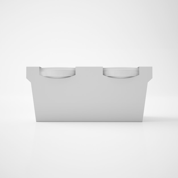 Mock Up Template for Plastic Tub Bucket Container – Free PSD Download