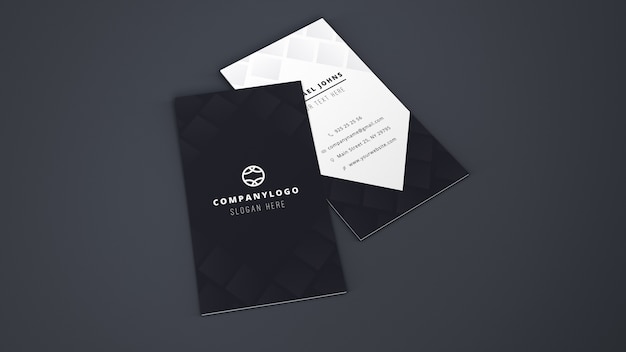 Download Free Psd Mockup Of Two Business Cards