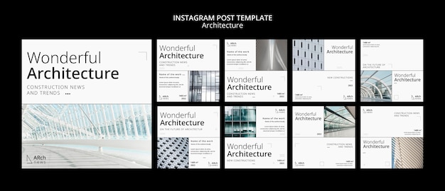 Free PSD modern architecture design template