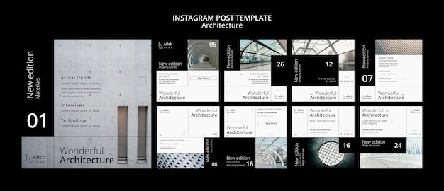 Free PSD modern architecture design template