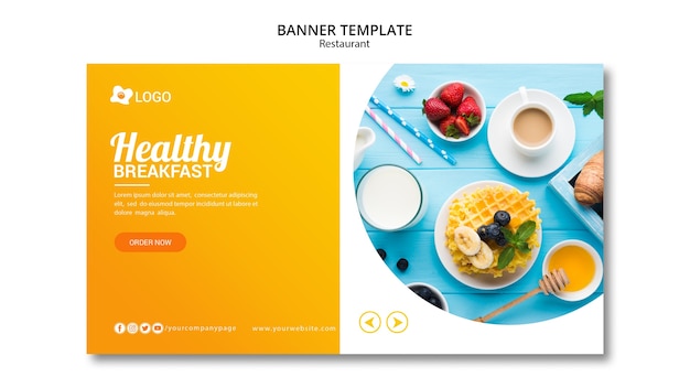 Free PSD modern banner template publicity