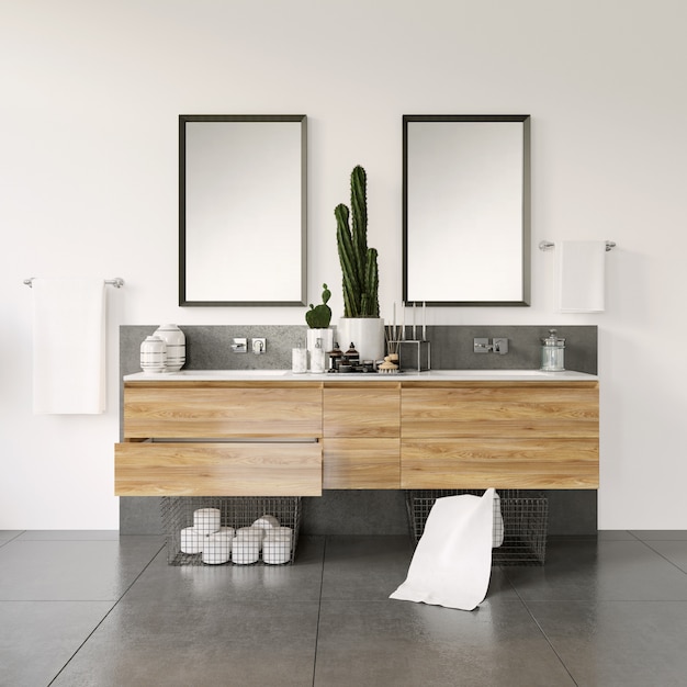 Free PSD modern bath room furniture