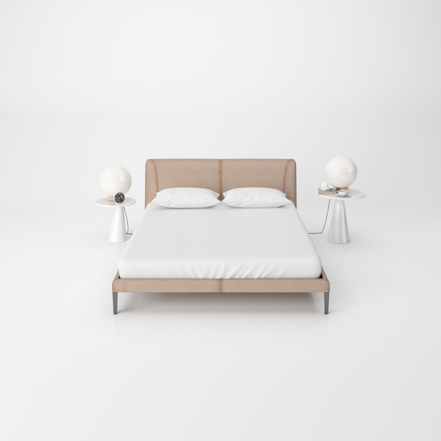 Aesthetic and Cozy Modern Bedroom Interior PSD Template: Create Your Dream Bedroom