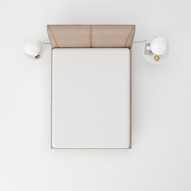 Get a Free Download of the Modern Bedroom Interior Isolated PSD Template