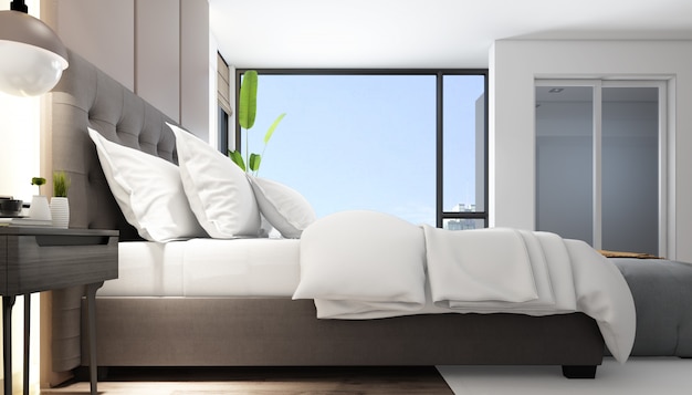 Modern bedroom interior