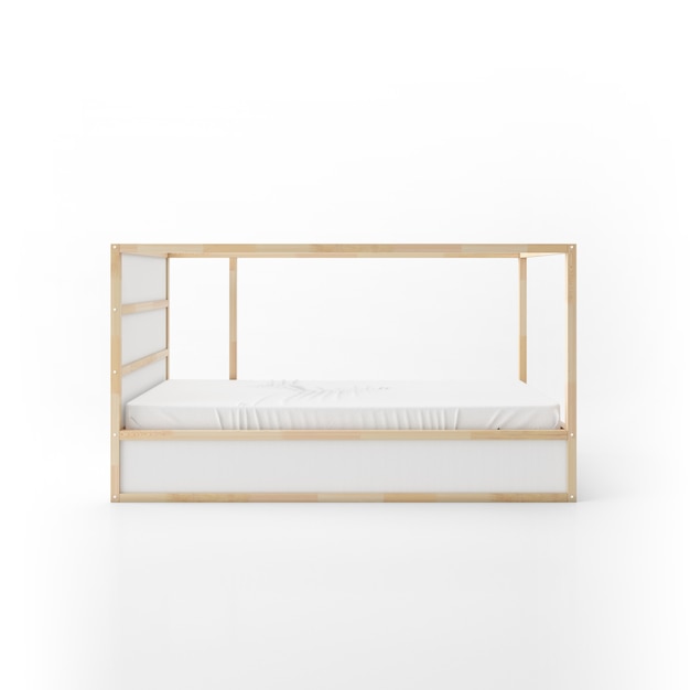 Free PSD modern bunk bed design isolated