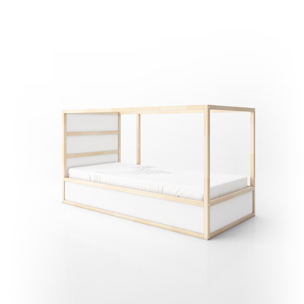 Modern bunk bed design isolated