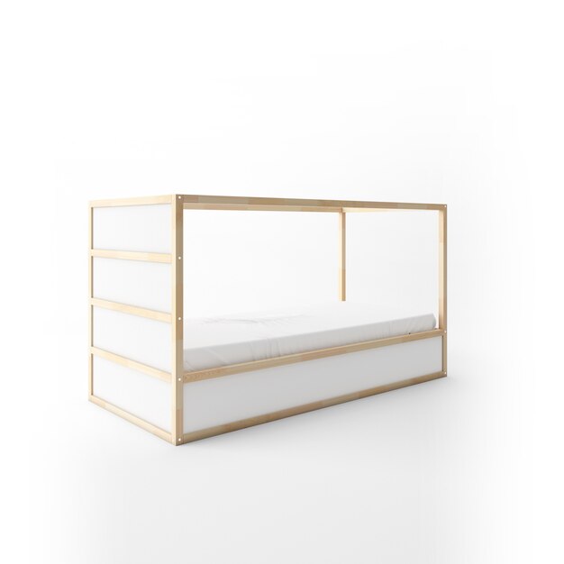 modern bunk bed design isolated