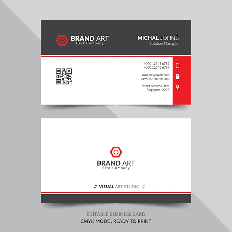 Free PSD modern business card design