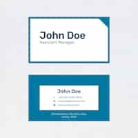 Free PSD modern business card template psd in navy blue