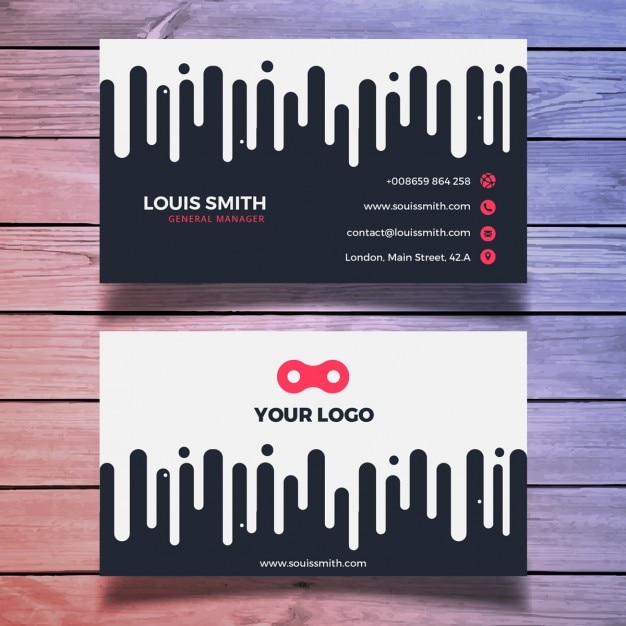 Free PSD modern business card template