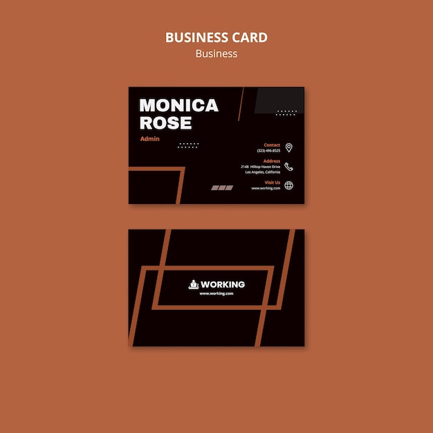Modern business card template