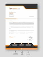 Free PSD modern business and corporate letterhead template