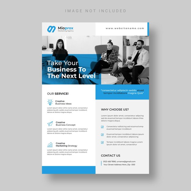 Modern business flyer template