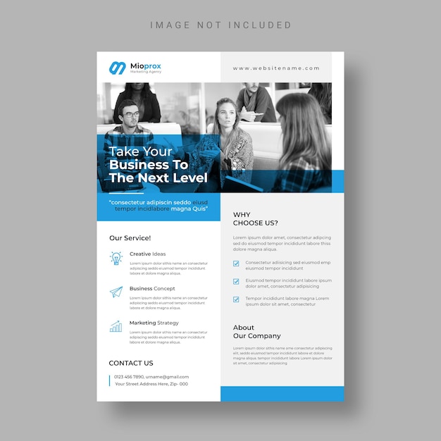 Modern business flyer template