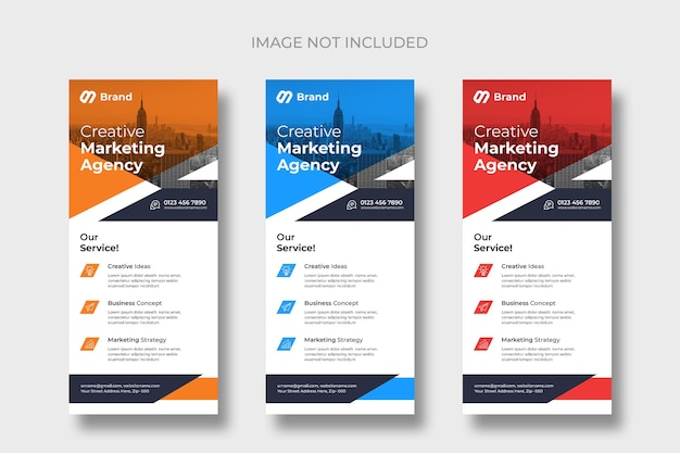 Modern business rack card or dl flyer templates