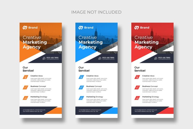 Modern business rack card or dl flyer templates