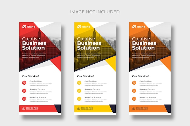 Modern Business Rack Card or DL Flyer Templates – Free PSD Download