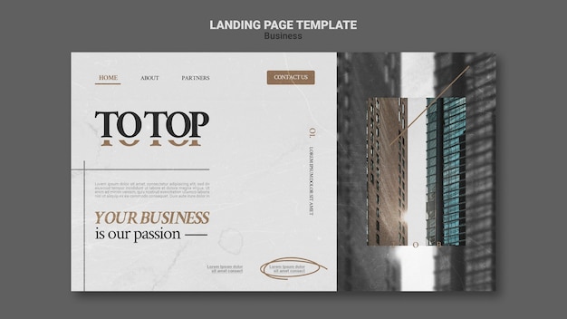 Free PSD modern business web template