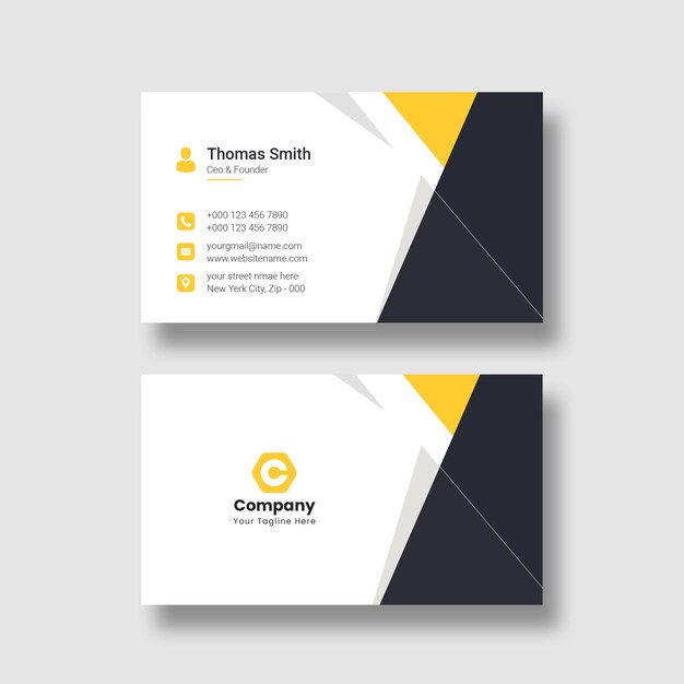 Modern and clean Business card template