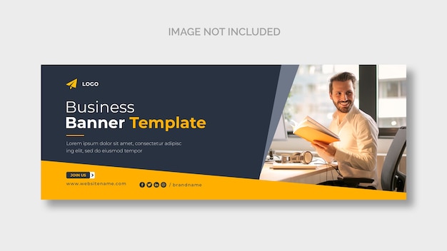 PSD gratuito modello di copertina facebook aziendale moderno