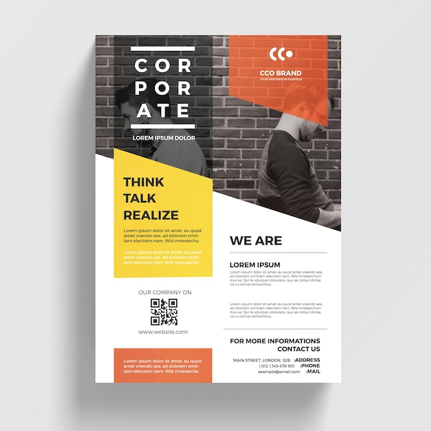 Modern corporate flyer template free PSD, download for PSD, free to download, free PSD, download free PSD