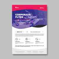 Free PSD modern corporate flyer template