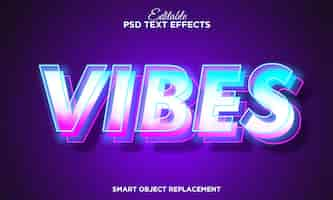 Free PSD modern editable text effect