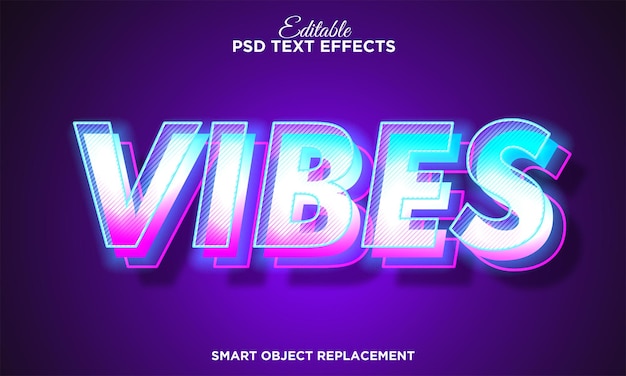 Modern editable text effect