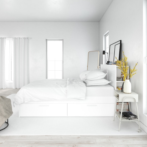 Modern and elegant bedroom