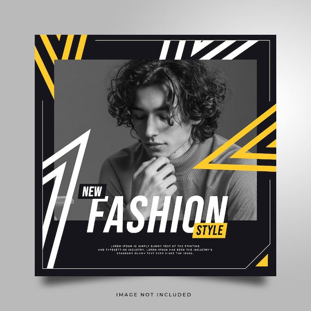 Free PSD modern fashion social media instagram post template