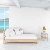 PSD gratuito stile moderno della camera da letto interna