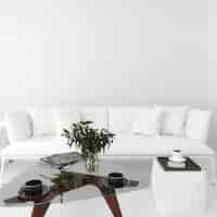 PSD gratuito interior design moderno del soggiorno