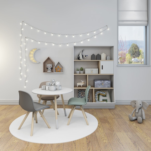 Free PSD modern kids room furniture