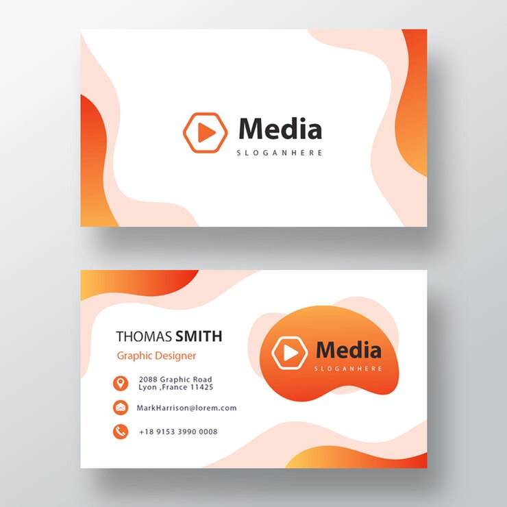 Free PSD modern liquidity psd business card template