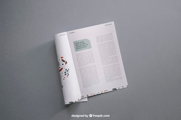 Modern magazine mockup Premium Psd