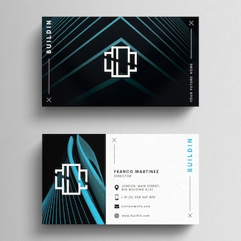 Modern minimal business card template