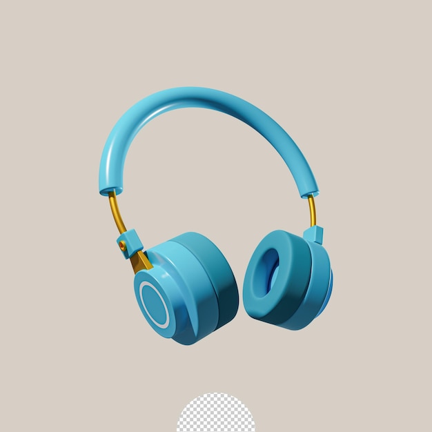 Modern minimal headphone branding mockup