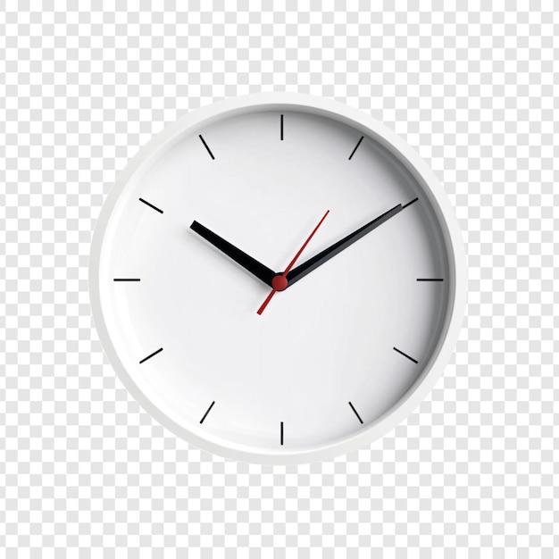 modern minimalist white clock design