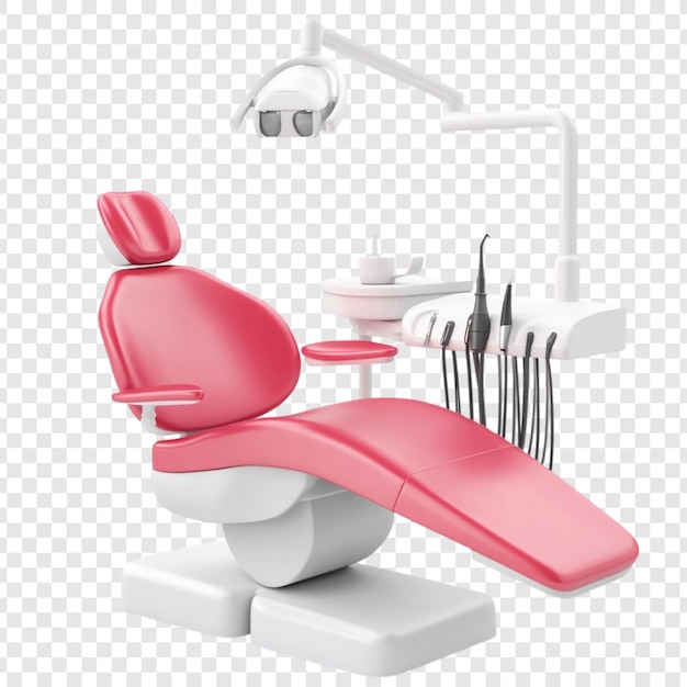 Modern Pink Dental Chair Relaxing Comfortable Treatment