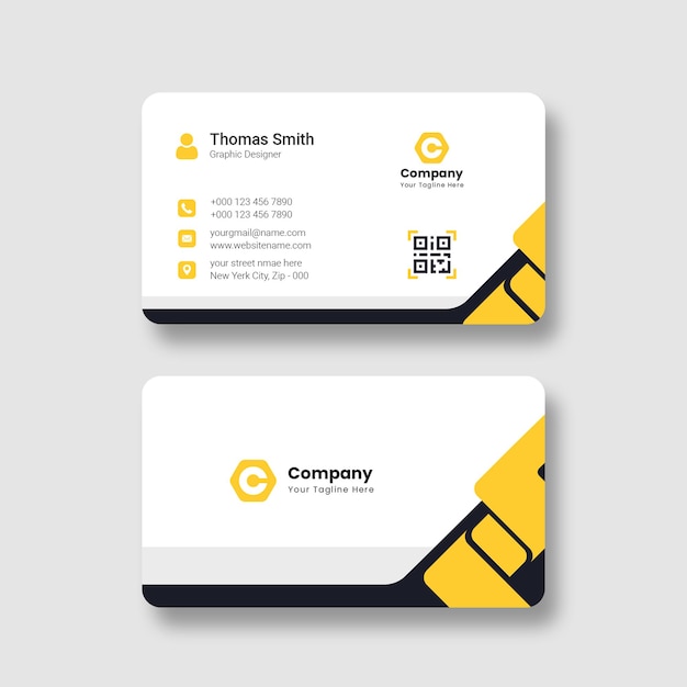 Modern professional business card template